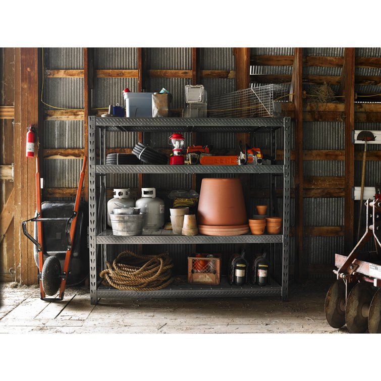 Gladiator 77" Wide Heavy Duty Rack With Four 24" Deep Shelves & Reviews